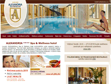 Tablet Screenshot of hotelalexandria.cz